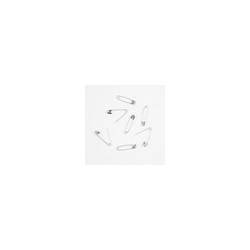 Alfiler de Seguridad Niquelado Chino 6 Bolsas con 144 Pzas. #1