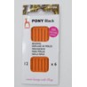 Tarjeta de 6 Agujas para Ensartar Perlas Pony Black 5 Pzas. No. 12