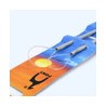 Pasacintas de Aluminio 5 Tarjetas con 2 Pzs.
