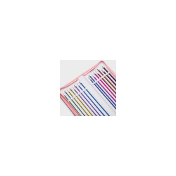 Estuche con agujas rectas de aluminio Zing de 35 cm
