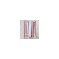 Estuche con agujas rectas de aluminio Zing de 35 cm