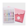 Estuche con Ganchos Crochet con 1 Cabeza de Aluminio Zing