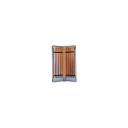 Estuche con Agujas Rectas de Madera Ginger de 35 cm 11 Pares No. 3.5/12