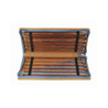 Estuche con Agujas Rectas de Madera Ginger de 35 cm 11 Pares No. 3.5/12