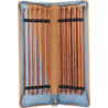 Estuche con Agujas Rectas de Madera Ginger de 30 cm 11 Pares No. 3.5/12