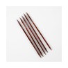 Aguja Recta de Madera Cubics de 20 cm con 2 Puntas 5 Pzas. No. 6.5 mm