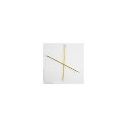 Aguja Recta de Aluminio Zing de 25 cm No. 3.5 mm