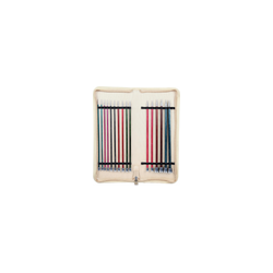 Estuche con Agujas Rectas de Madera Royale de 25 cm 8 Pares No. 3.5/8