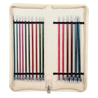 Estuche con Agujas Rectas de Madera Royale de 25 cm 8 Pares No. 3.5/8