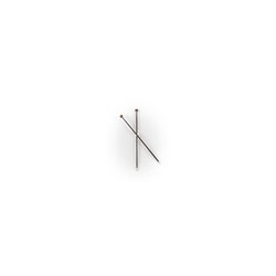 Aguja Recta de Metal Nova Cubics de 25 cm No. 6.5 mm