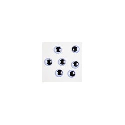 Ojos Movibles Redondos Taiwán 100 Pzs. No. 23 mm