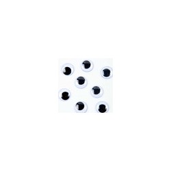 Ojos Movibles Redondos Taiwán 20 Pzs. No. 2.4 cm