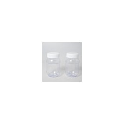 Frasco de Plástico con Tapa Rosca sin Perforar 24 Pzs. No. 100 ml 117-Transparente