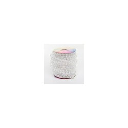 Rollo de Perlas con Brillo 9.14 m #8
                        11-123-P Blanco Perla
                        11-123I- Blanco Iris
