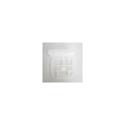 Caja con Bordes Multiusos Chica 117-Transparente