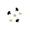 Nariz Triangular de Seguridad en Terciopelo 100 pares No. 22 mm
                        9-Negro
                        3-Rosa
 