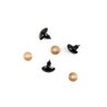 Nariz Triangular de Seguridad 100 Pares No. 20 mm
                        9-Negro
                        3-Rosa
               