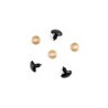 Nariz Triangular de Seguridad 100 Pares No. 18 mm
                        9-Negro
                        3-Rosa
               